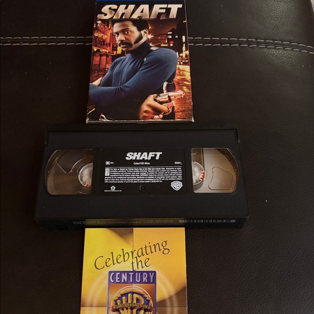Warner Bros. Hits Shaft VHS with Blue and Black Cover